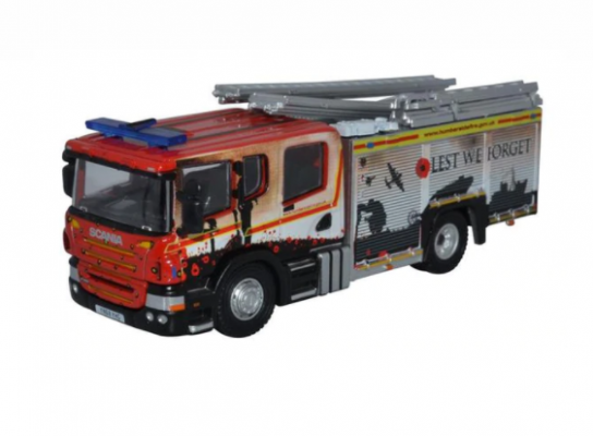 Oxford 1/76 Scania Pump Ladder - Humberside image