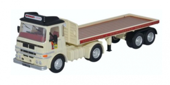 Oxford 1/76 ERF LV Flatbed Trailer - Scottish & Newcastle image