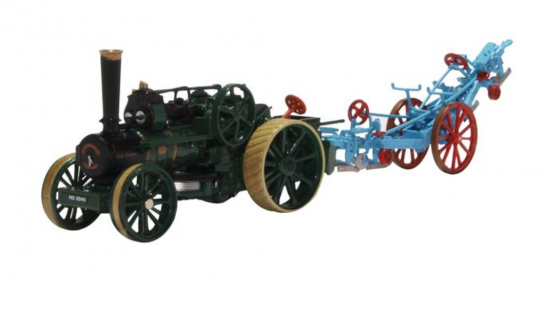 Oxford 1/76 Fowler BB1 Ploughing Engine & Fowler Plough image