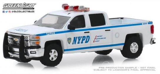 Greenlight 1/64 2015 Chevrolet Silverado - NYPD image