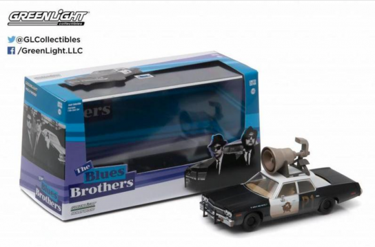 Greenlight 1/43 1974 Dodge Monaco - Blues Brothers with Horn image