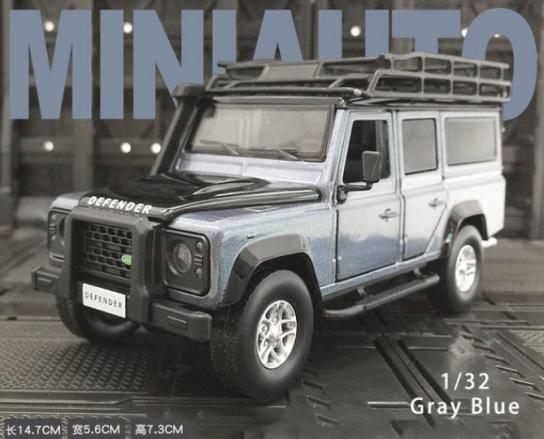 DModels 1/32 Land Rover Defender LWB Gray-Blue image