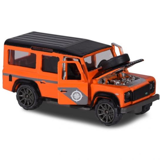 Majorette 1/64 Land Rover Defender Orange Deluxe Series image