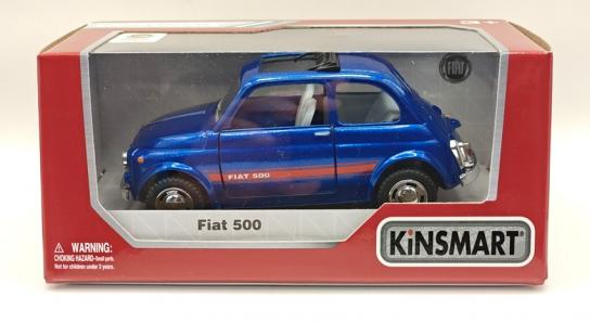 KiNSMART 1/24 Fiat 500 Blue image