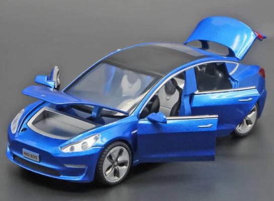 DModels 1/32 Tesla Model 3 Blue image