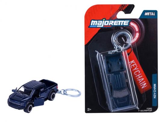 Majorette 1/64 Ford F-150 Raptor Blue Keychain image