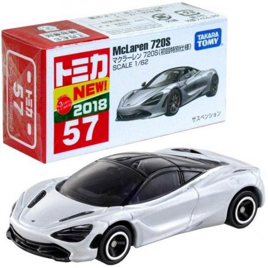 Tomica 1/62 McLaren 720S White #57 image