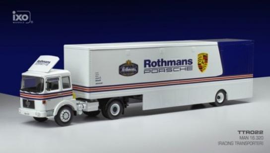 IXO Models 1/43 MAN 19.320 Rothmans Porsche 1975 Racing Transport image
