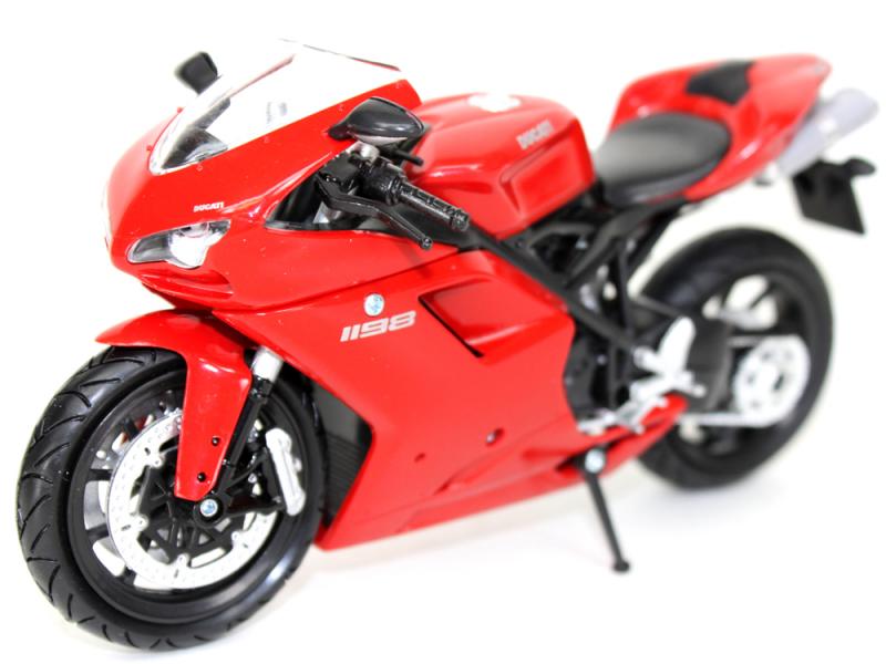 NEW RAY  DUCATI 1198 MOTORCYCLE RED 1/12 DIECAST 57143A 