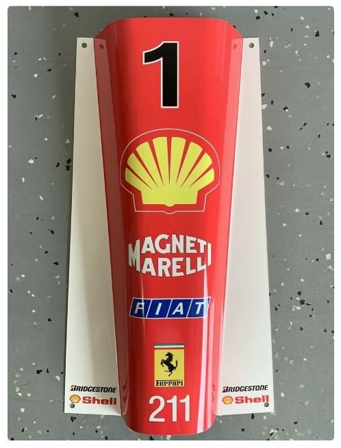 Garage63 F1 Ferrari Racing Nose Michael Schumacher 3D Metal Wall Art image