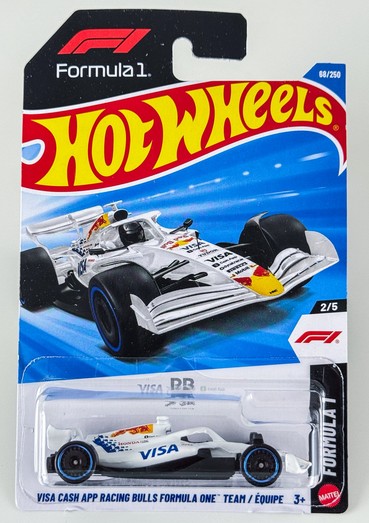 Hot Wheels Visa Cash App Racing Bulls 2025 F1 Car image