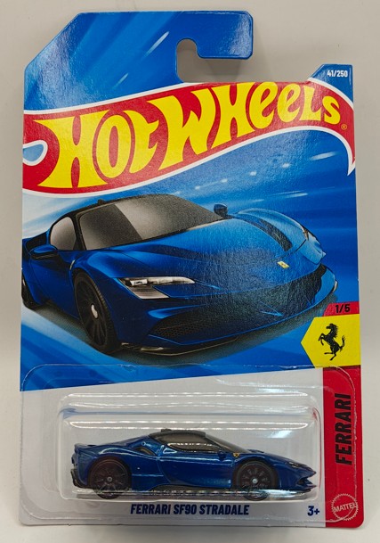 Hot Wheels Ferrari SF90 Stradale Blue image