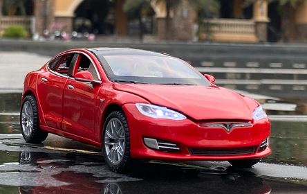 Hommat 1/32 Tesla Model S Red image