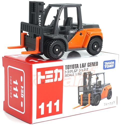 Tomica 1/62 Toyota L&F Geneo Forklift #111 - DiecastModels