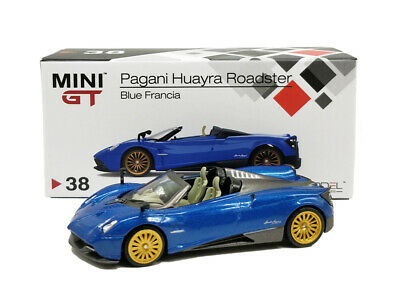 TSM 1/64 Pagani Huayra Roadster Blue Francia MINI GT image