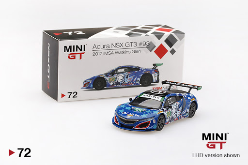 Mini GT 1/64 Acura NSX GT3 #93 2017 IMSA Watkins Glen image